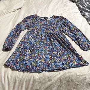 2/$10 or 3/$12 Picapino Blue Floral Long Sleeve Dress